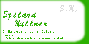 szilard mullner business card