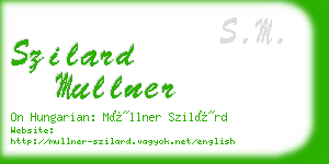 szilard mullner business card